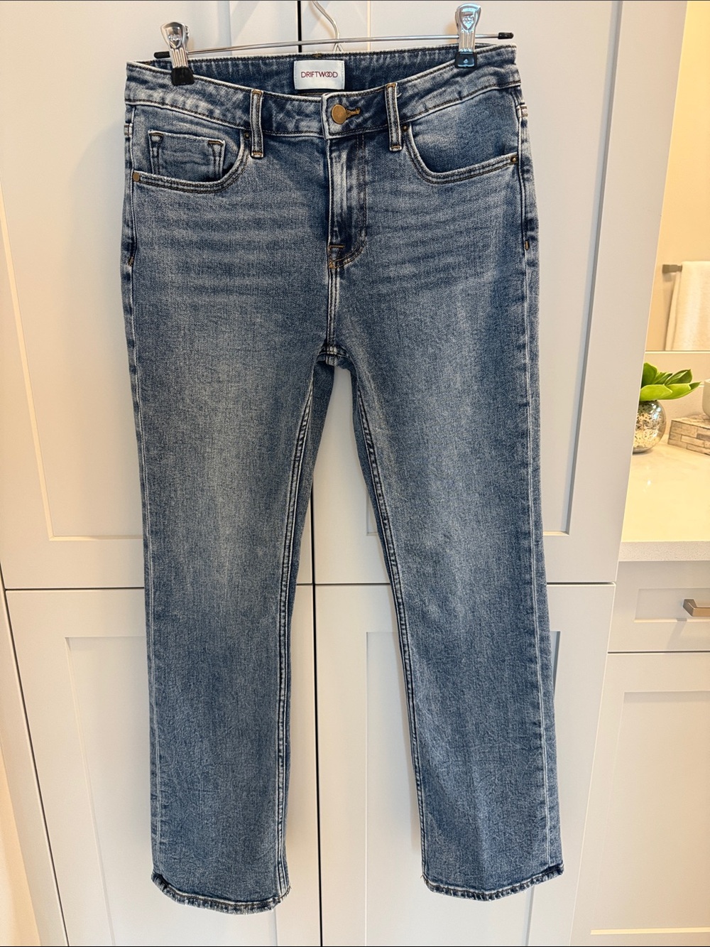 DRIFTWOOD Kelly Medium Blue Straight Leg Jeans